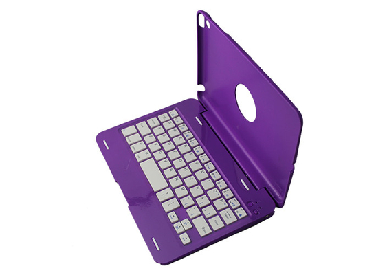Het lichtgewichttoetsenbord van Apple iPad Bluetooth, Purpere Aluminium Rugdekking